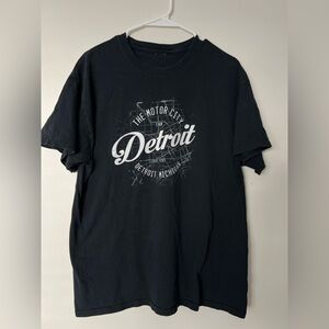 Detroit Graphic Black T-Shirt